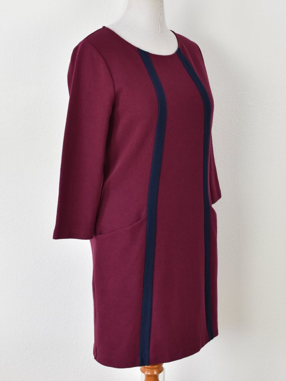 Boden Anita Ottoman Tunic Ribbed Shift Dress - 12 - Picture 4 of 9